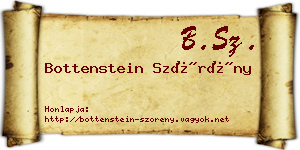 Bottenstein Szörény névjegykártya